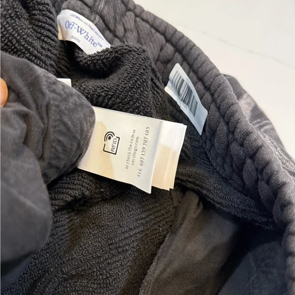 Off-White Gray Graphic Sweatpants - New! - Picture 10 of 13